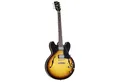Gibson Halbakustik-Gitarre, Halb-Akustik Gitarren, Semi Hollow-Modelle, ES-335 Satin Vintage Sunburst - Halbakustik Gitarre