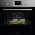 AEG Einbaubackofen 6000 OU5AB20ZSM, Aqua-Reinigungsfunktion, Heißluft: Gleichmäßiges Garen auf 3 Ebenen: ideal für Mehrblech‑Backen