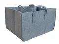 Filztasche grau Tragetasche Einkaufsshopper Kaminholztasche Kaminholz Korb