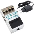 Boss by Roland E-Gitarre Boss TE-2 Tera Echo Delay Pedal Effektgerät mit Netzteil, Effektgerät, Bundle, Mit Netzteil