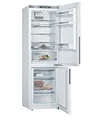 Bosch KGE36AWCA Serie 6 Kombination, 186 x 60 cm, 214 L Kühlen & 88 L Gefrieren, VitaFresh längere Frische, LowFrost seltener abtauen, LED-Beleuchtung gleichmäßige Ausleuchtung, Weiß