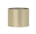 Dirk Davids Leuchten GmbH Lampenschirm Lampenschirm für Tischleuchte Zylinder Seide Gold 40-40-25cm