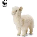 Plüschtier Alpaka (31cm, weiß) WWF lebensecht Kuscheltier Stofftier Alpaca Kamel Südamerika - Weiß