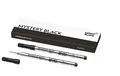 2x ROLLERBALL-MINE MONTBLANC M SCHWARZ / REFILL MYSTERY BLACK, 128231, NEU&OVP