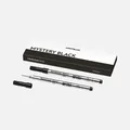 2x Montblanc Rollerball/Tintenroller Mine M Mystery Black/ Schwarz Refill/Ersatz