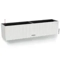 LECHUZA® Blumenkasten BALCONERA Cottage 80 Weiß All-in-One