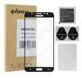 Cadorabo Schutzfolie für Samsung Galaxy J7 2016 Schutzfolie, (1-St), Vollbild Schutzglas Panzer Folie (Tempered) Display Schutzfolie