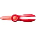 Fiskars Kinderschere, Ab 2 Jahren, Zum Erlernen des Schneidens, Länge: 13 cm, Klingen und Griffe aus Kunststoff, Rot, Starter, 1064065