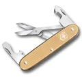 Victorinox Taschenwerkzeug Companion Slim Alox, Multitool, 6 Funktionen, Inkl. Schere, Paketöffner, Schraubendreher, Swiss Made, Gold