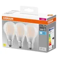 OSRAM LED Lampe BASE Classic 3er-Pack Filament matt E27 7,5W 1055Lm neutralweiss