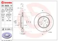 BREMBO 09.9928.11 Brake Disc for BYD,CITROËN,GEELY,GLEAGLE,PEUGEOT,TOYOTA