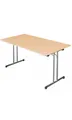 Steelboxx Klapptisch Besprechungstisch Schreibtisch 140x80cm sehr robust (Komplett-Set, 1-St), komplett montiert - Nur noch aufklappen und fertig