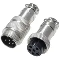 Pollin 453564 Rundsteckverbinder Stecker, Buchse Gesamtpolzahl: 6 1 Set