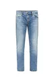 Camp David NI:CO Herren Jeans Regular Fit Stretch Light Vintage | gerades Bein, mittlere Leibhöhe, Five-Pocket & Zip-Fly, 3D-Knitter, orange Kontrastnähte und komfortabler Sitz 36 34