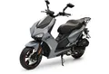 Burnout Motorroller BAD s Grau, 50 ccm, 25 km/h, Euro 5, Sportliches Design, Keyless Go, Alarmanlage, Mofa mit USB Ladedose