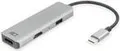 ACT AC7013 laptop-dockingstation & portreplikator Kabelgebunden USB 3.2 Gen 1 (3.1 Gen 1) Type-C Schwarz - Grau (AC7013)