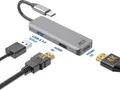 ACT USB-C 4K Multiport-Adapter für 2 HDMI-Monitore, USB-A Datenanschluss AC7013