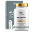 Magnesium Komplex hochdosiert - 1500 mg davon 432mg elementares Magnesium - Citrat, Oxid, Glycinat, Malat und Ascorbat - 180 Kapseln - 5 hochwertige Verbindungen für Muskeln, Eiweiß, Sport