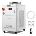 VEVOR Industrieller Wasserkühler CW-6000 15L 65L/min Laserkühler mit Kompressor