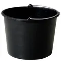 BigDean 2X Baueimer 20l - Mörteleimer mit Henkel - Eimer für Baustelle & Garten - Stabiler Wasserkübel, Betoneimer mit Skala, Blauer Engel, Made in Germany