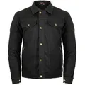 MDM Motorradjacke Motorrad Jeans Jacke mit Protektoren in Schwarz, Grau oder Blau erhältlich schwarz S