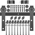 VEVOR Schiebetürsystem Schiebetürbeschlag Bodenführungsrolle Türführung 366 cm
