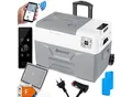 KESSER® Kompressor Kühlbox elektrisch Gefrierbox, Mit APP-Steuerung USB-Anschluss 12/24 V 230V, +Teleskopstange, Kühlakkus Räder Kühlschrank Kühlung bis -20 °C für Auto, Lkw, Boot, Reisemobil, Camping