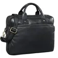 STILORD große Ledertasche schwarz - XL Aktentasche für Herren - Business-Tasche mit 15.6 Zoll Laptopfach - Vintage Umhängetasche Hector