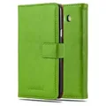 Cadorabo Hülle für Samsung Galaxy J7 2016 Schutzhülle in Grün Handyhülle Book Tasche Case Etui Luxury
