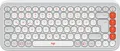 Logitech POP Icon Keys USB und Bluetooth Deutsch weiß (kabellos)