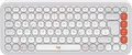 Logitech POP ICON KEYS Bluetooth Tastatur Deutsch, QWERTZ Weiß Easy Switch 3 Geräte, Multimediatasten, Multipair-Funktion