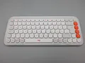 Logitech POP Icon Keys Weiß - Kabellose Multi-Device-Tastatur QWERTZ