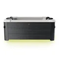 BRAST Whirlpool MSpa Oslo mit Fester Außenwand, LED-Beleuchtung 20 Farben, (für 6 Personen, 160x160x65cm, 120 Massagedüsen), Ganzjähriger Einsatz Winterfest, In & Outdoor Pool