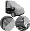 Abdeckplane für Wohnwagen kompatibel mit Ford Transit ab 2014 – Frontscheibenabdeckung UV-Schutz, isoliert - Privatsphäre, einfache Befestigung inkl. Spanngurte 160 g/m²