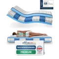 AM Qualitätsmatratzen | Premium 7-Zonen Taschenfederkernmatratze | 110x200 cm | H3 | Tonnentaschenfederkernmatratze | 110/200 | Federkernmatratze ... - Weiß