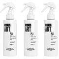 3x Loreal Tecni Art Pli Thermospray Festiger Kräftiges Haar 190ml - L'Oréal Prof