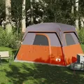 vidaXL Campingzelt 4 Personen Orange Wasserdicht