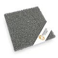 Feuerfest 123 - Feinstaubfilter Kaminofen 250x250x25 mm, Feinstaub Rußfilter zum nachrüsten Kamine & Öfen, Reduzierung Feinstaub durch Schaumkeramische Filter, hitzebeständig bis 1.650 °C