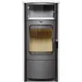 Hark Dauerbrand-Kaminofen Opera-B Schwarz Keramik Cremeweiß 7 kW Autom. EEK: A+