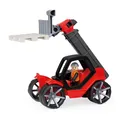 Lena - 04519 TRUXX² Teleskoplader mit Palette, Baustellenfahrzeug ca. 35 cm, robuster Telehandler mit funktionstüchtiger Gabel und vollbeweglicher Spielfigur, für Kinder ab 2 Jahre, Rot/Schwarz
