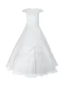 Märchenburg - Lilie 2026 - Eleganza Blanca, Kommunionkleid, Prinzessinnenkleid Reifrock (DE/NL/SE/PL, Numerisch, 146, Regular)