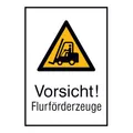 SafetyMarking Warnschild Aluminium B520xH742 mm Vorsicht Flurförderzeuge