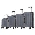 Koffer Suitcase Set, Trolley Reisekoffer, Rollkoffer Handgepäck, Grau