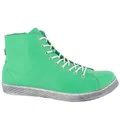 Andrea Conti Damen High Top Sneaker, Gras, 36 EU
