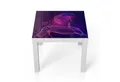 DEQORI Couchtisch 'Mann mit VR-Brille', Glas Beistelltisch Glastisch modern