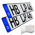 2x Kennzeichen 46x11cm Kfzkennzeichen Wunschkennzeichen PKW Autokennzeichen
