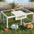 zooprinz Auslaufgehege Rabbit Run XL | 116x45x112cm (BxHxT) | Freilauf Auslauf Gehege | Hasen Kaninchen Stall | Wetterfest