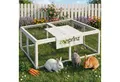 Zooprinz Freigehege Rabbit Run XL Hasen Kaninchen Auslauf Gehege, 116x45x112 cm, Faltdach, Winterfest, Wetterfest