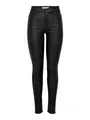 JACQUELINE de YONG Lederimitathose Skinny Jeans Leder Optik High Waist Stretch Coated Denim Pants (1-tlg) ED - SWEATY