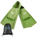 Aqua Speed Flosse Kurze Schwimmflossen Silikon teils recycelt Perfekt fürs Training, Effektive Beinmuskulatur-Stärkung für alle Schwimmstile 33/34